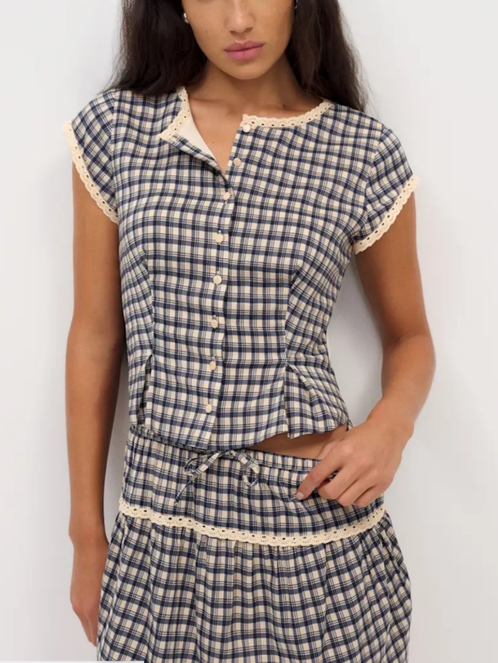 Reformation Valetta Two Piece beacon check - Picture 2 of 7